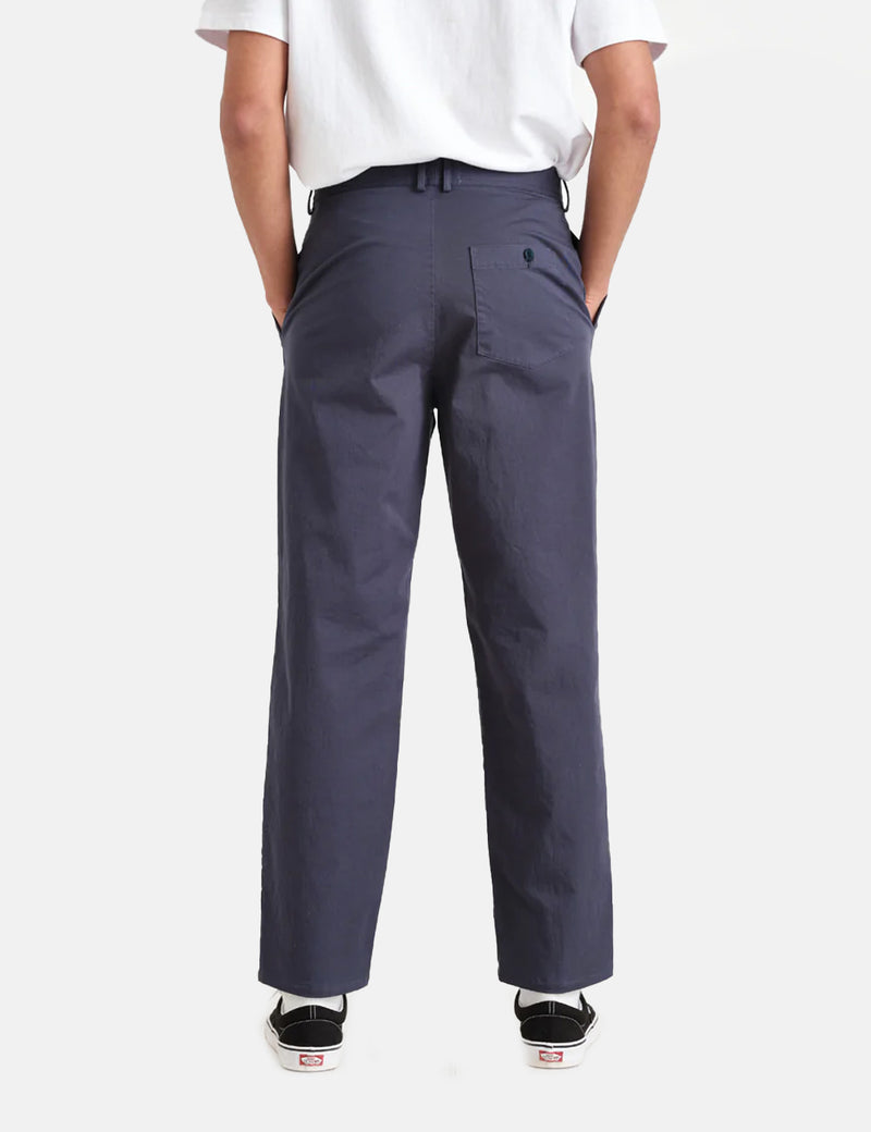 Pantalon Wax London Pleat (Relaxed/Antill) - Bleu Marine