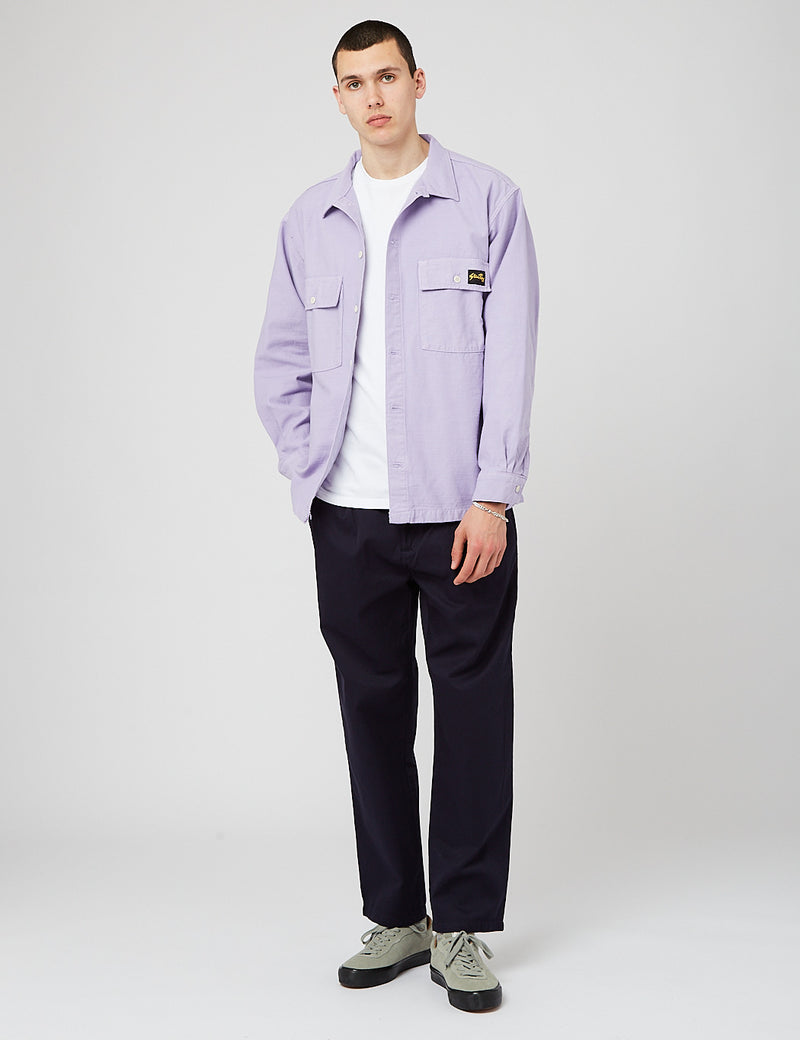 Stan Ray RayCPOシャツ-DragonfruitLilac