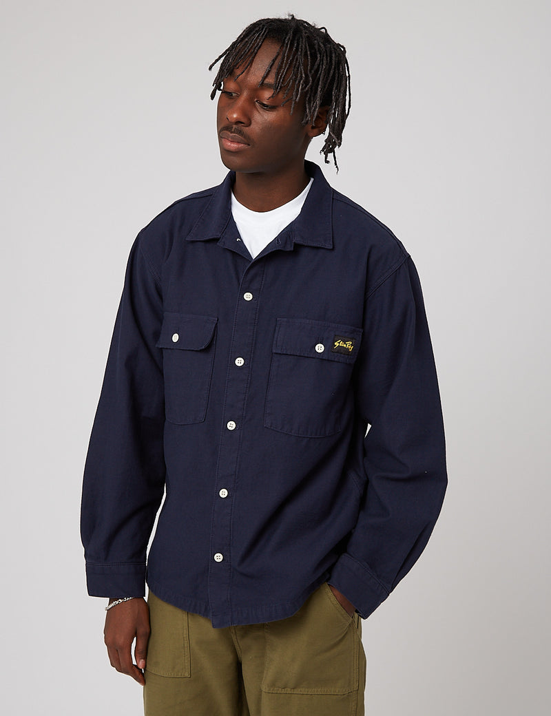 Chemise Stan Ray CPO - Bleu Marine