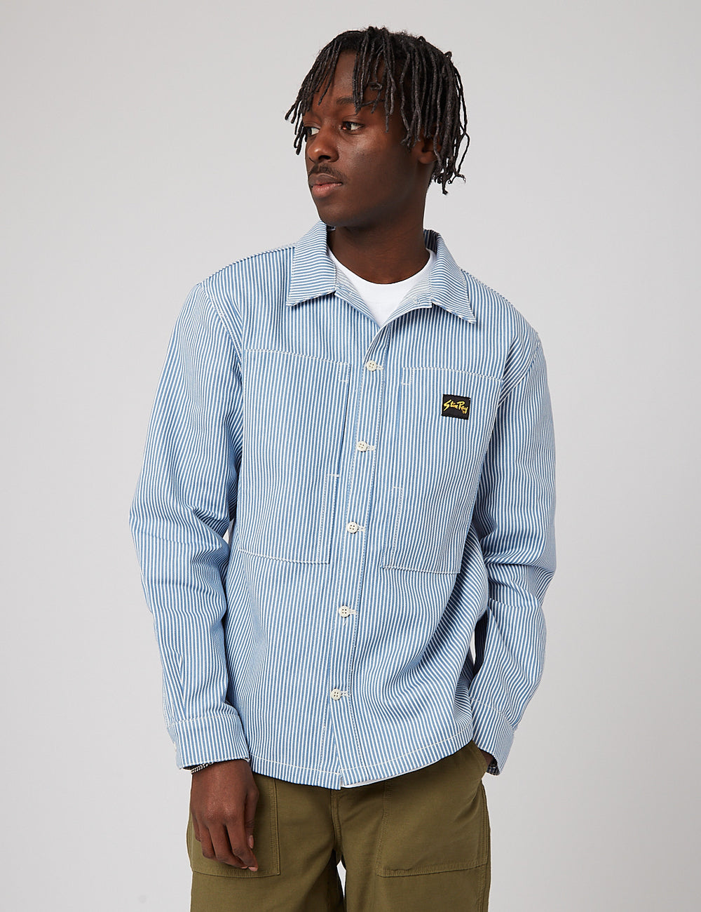 Stan Ray Prison Shirt - Blue Hickory | URBAN EXCESS.