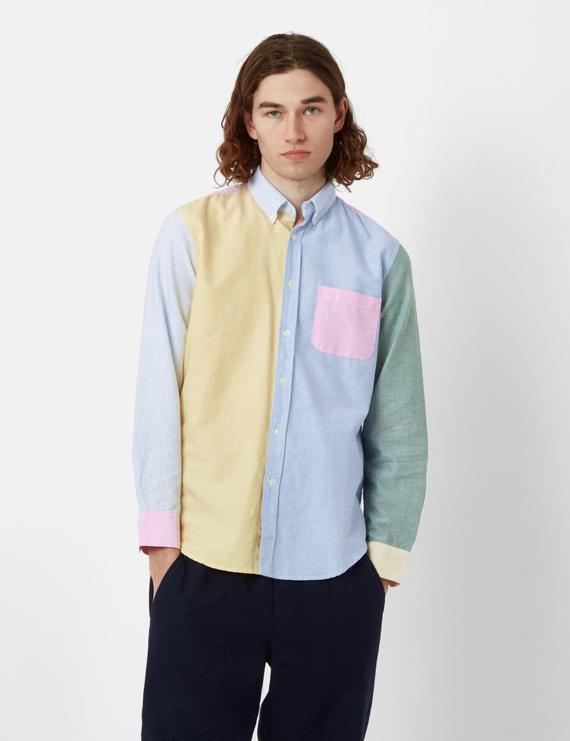 Portuguese Flannel Belavista Shirt - Patchwork Blue