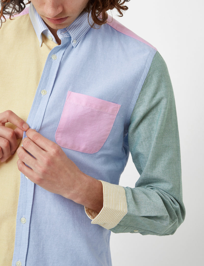 Portuguese Flannel Belavista Shirt - Patchwork Blue