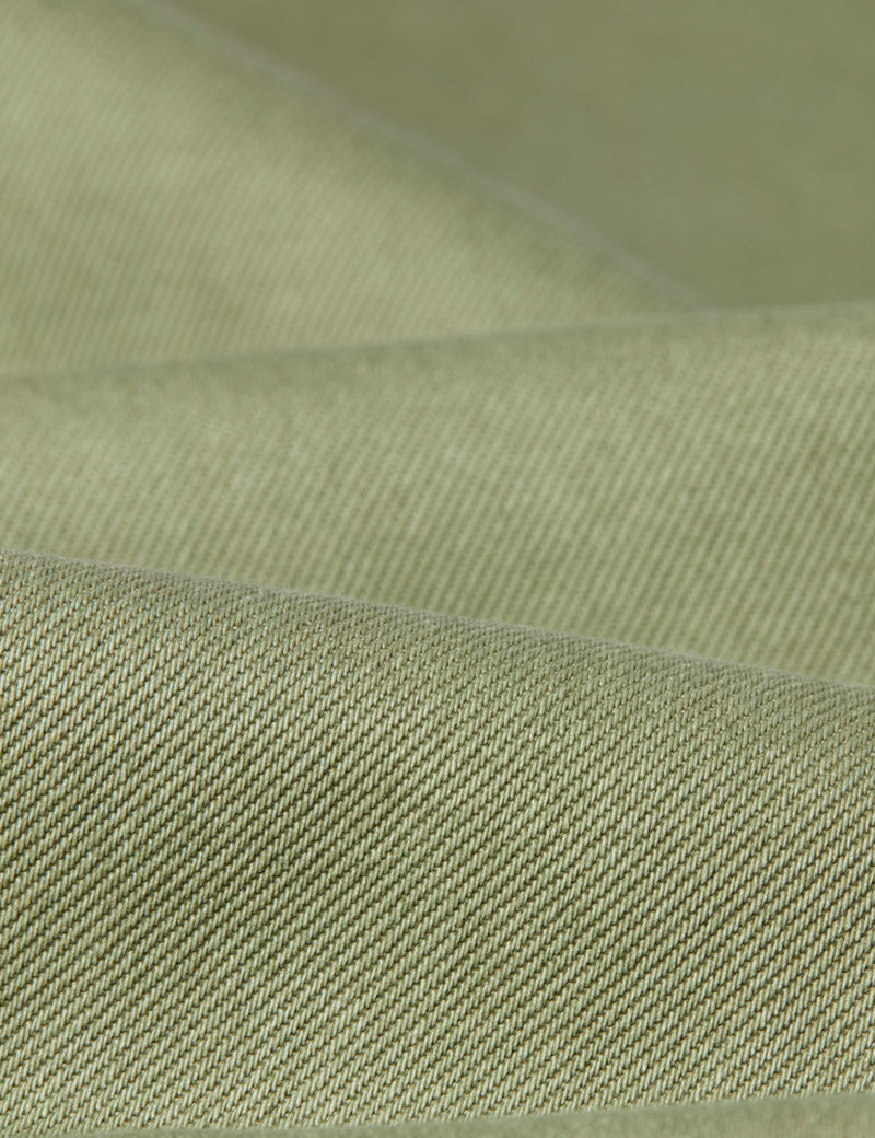 Wax London Kurt Organic Cotton Trouser (Tapered) - Sage Green