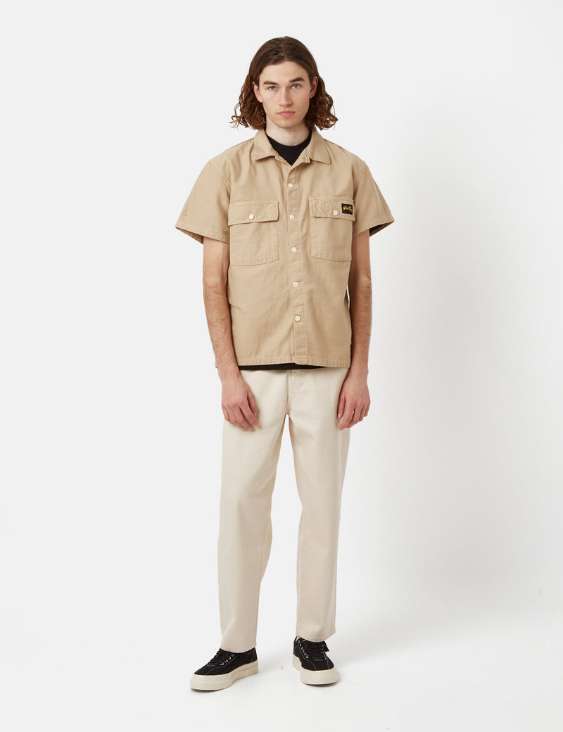 Stan Ray CPO Short Sleeve Shirt - Khaki Brown
