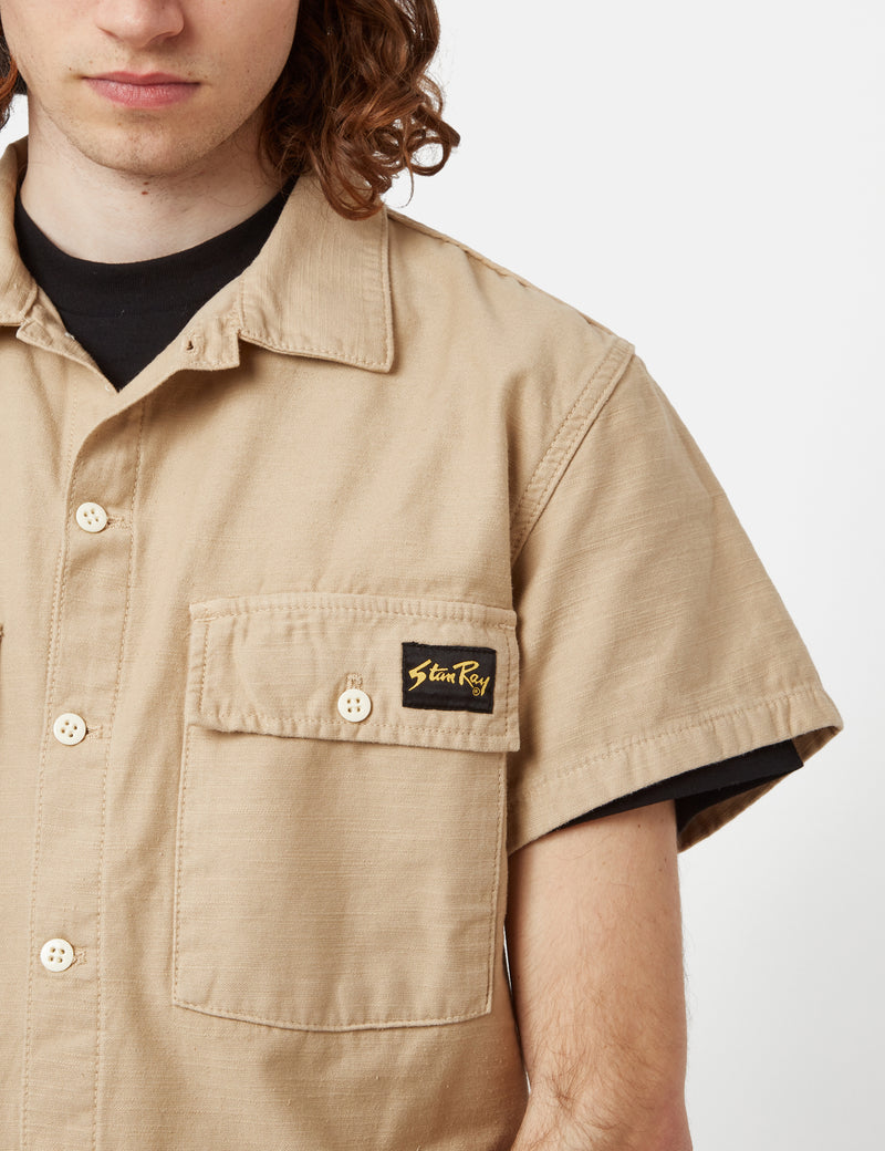Stan Ray CPO Short Sleeve Shirt - Khaki Brown