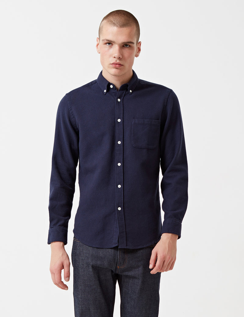 Chemise en flanelle portugaise Suave - Navy