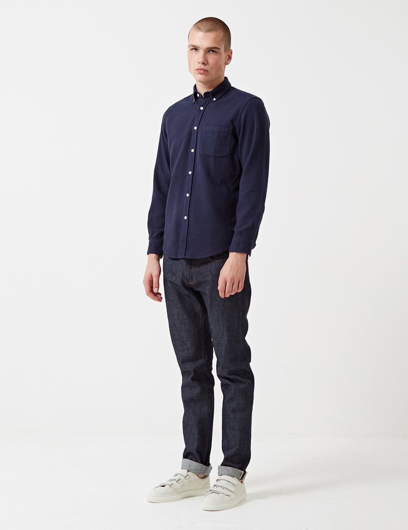 Chemise en flanelle portugaise Suave - Navy