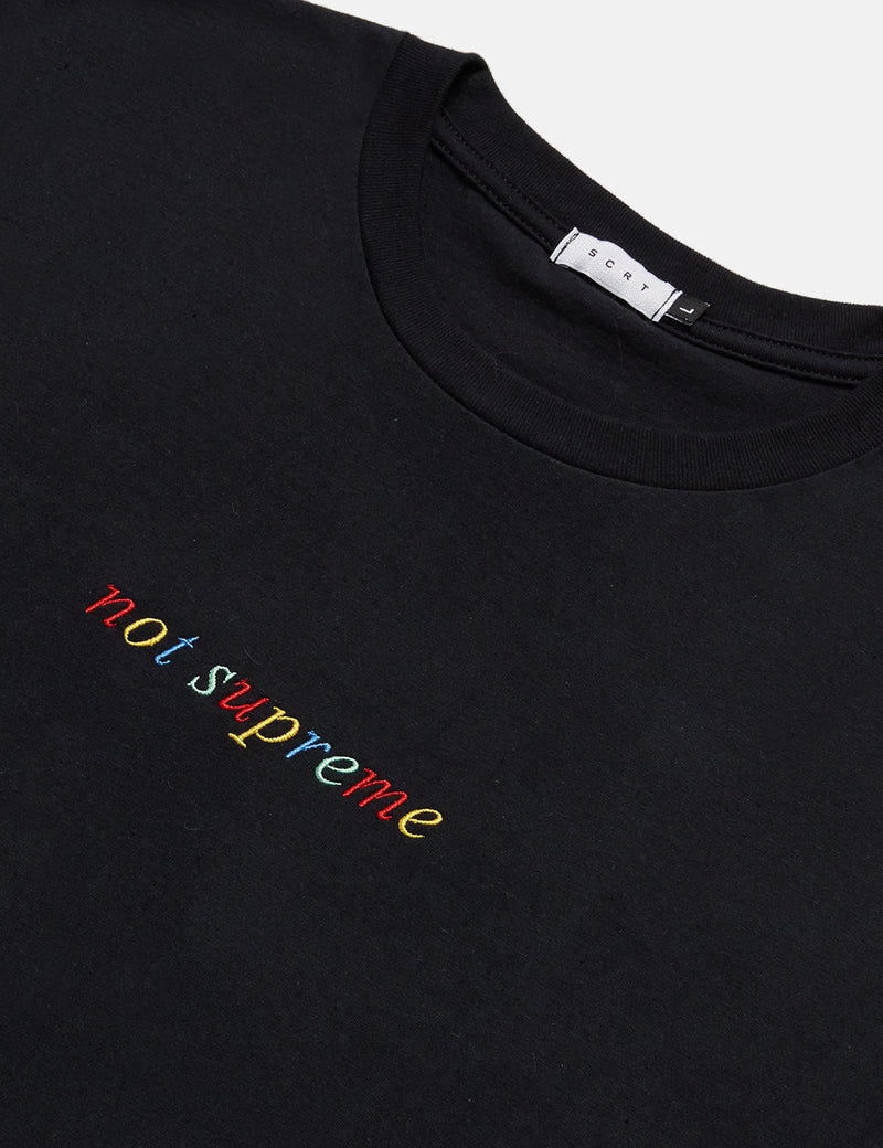 T-Shirt SCRT Not Supreme - Noir