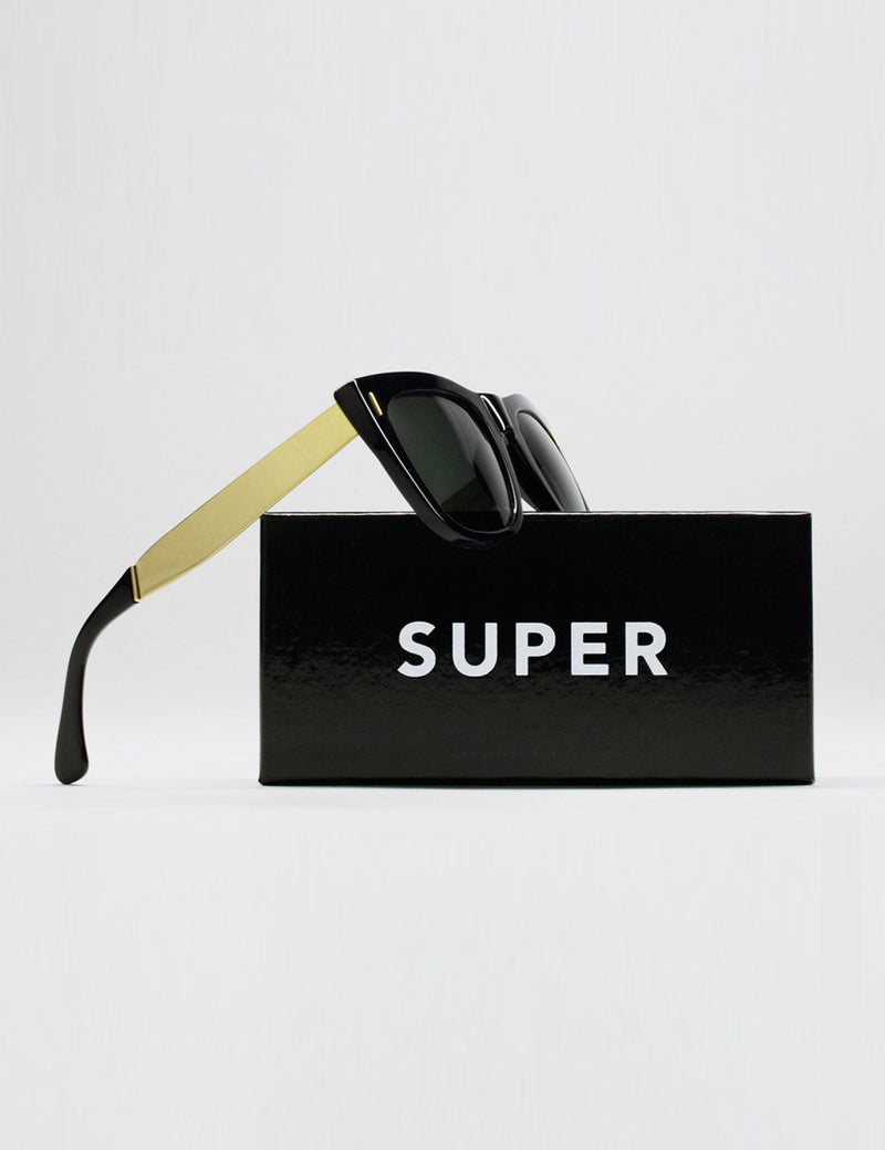Womens Super Gals Francis Sunglasses - Black/Gold