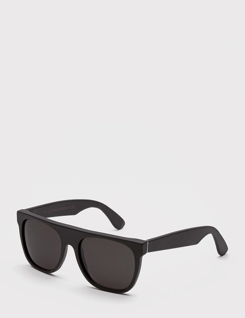 Super Flat Top Matte Sunglasses - Black