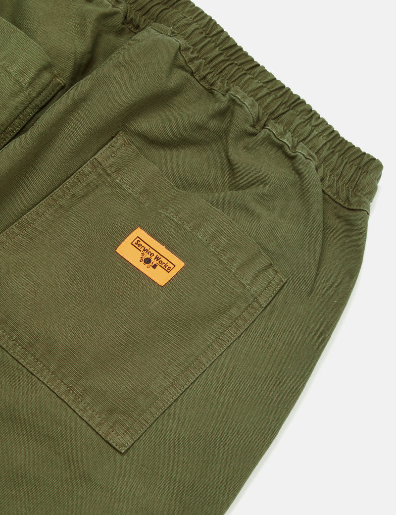 Service Works Classic Chef Pants (Canvas) - Olive Green