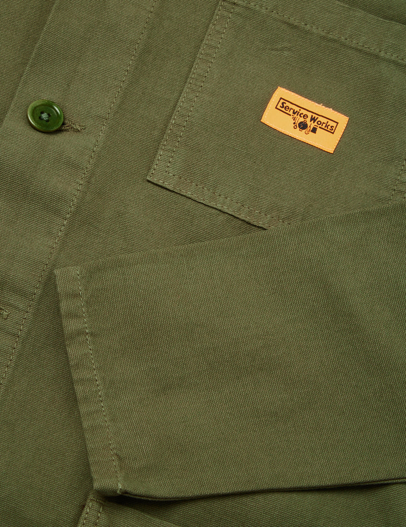 Service Works Overall Jacke (Canvas) - Olivgrün