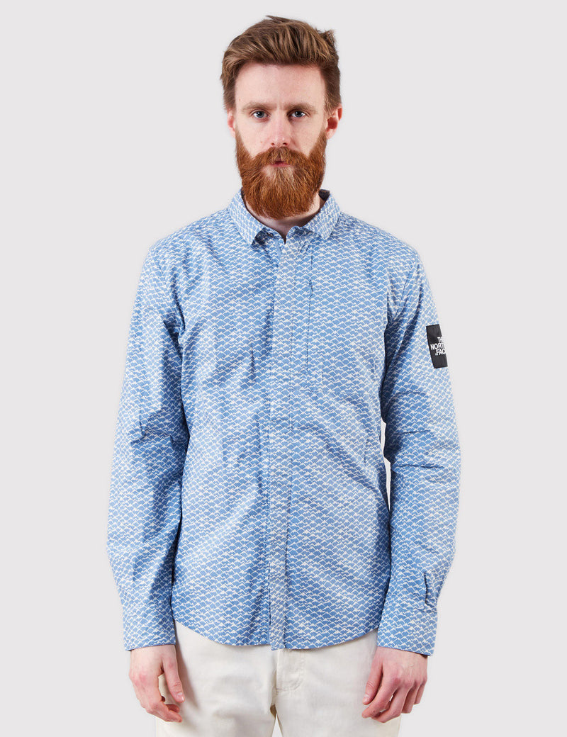 North Face Mountain Shirt - Faded Denim Blue