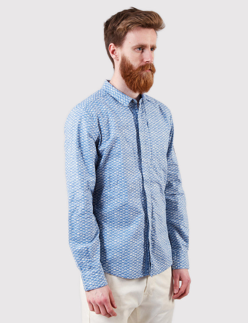 North Face Mountain Shirt - Faded Denim Blue