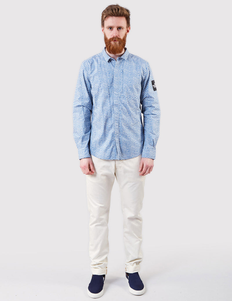 North Face Mountain Shirt - Faded Denim Blue