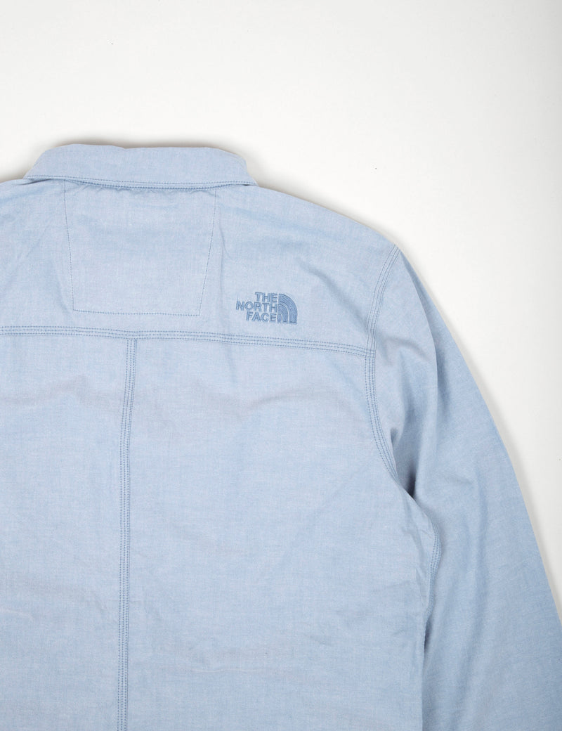 North Face Denali Long Sleeve Shirt - Moonlight Blue