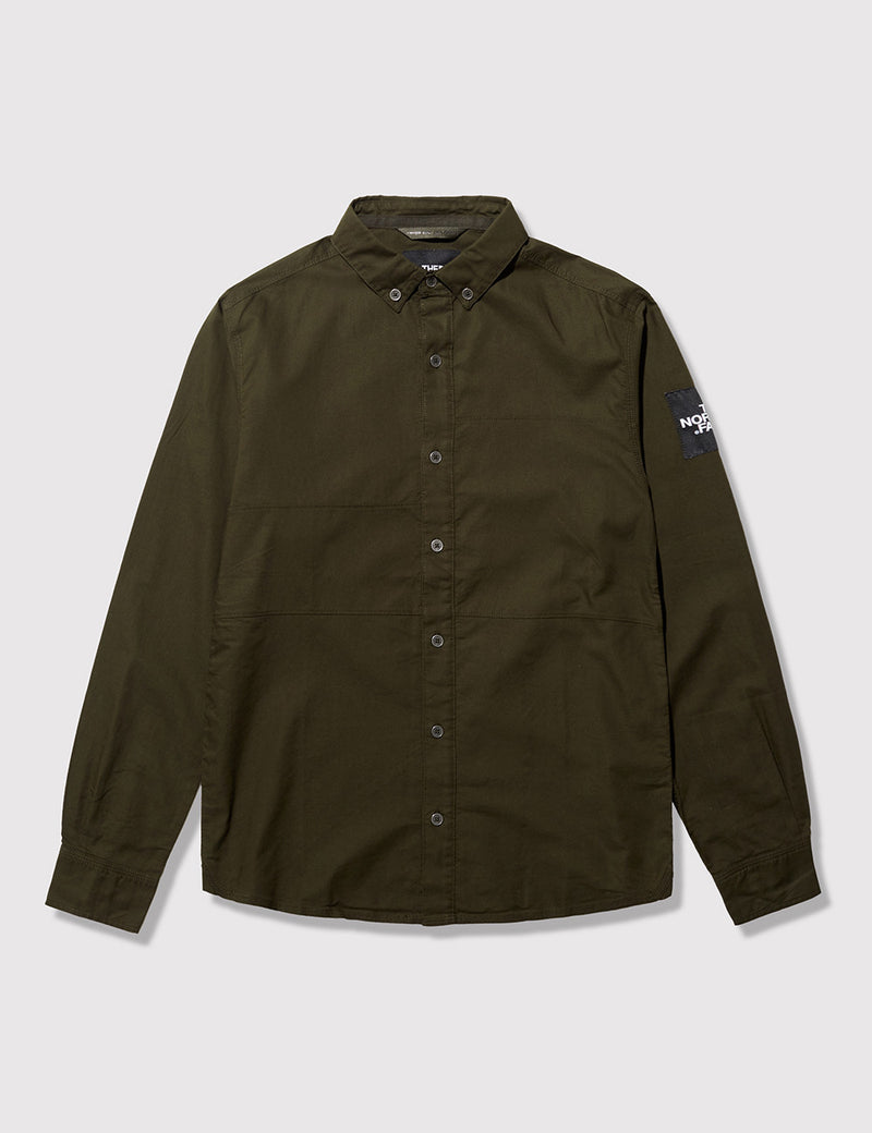 North Face Denali Long Sleeve Shirt - Rosin Green