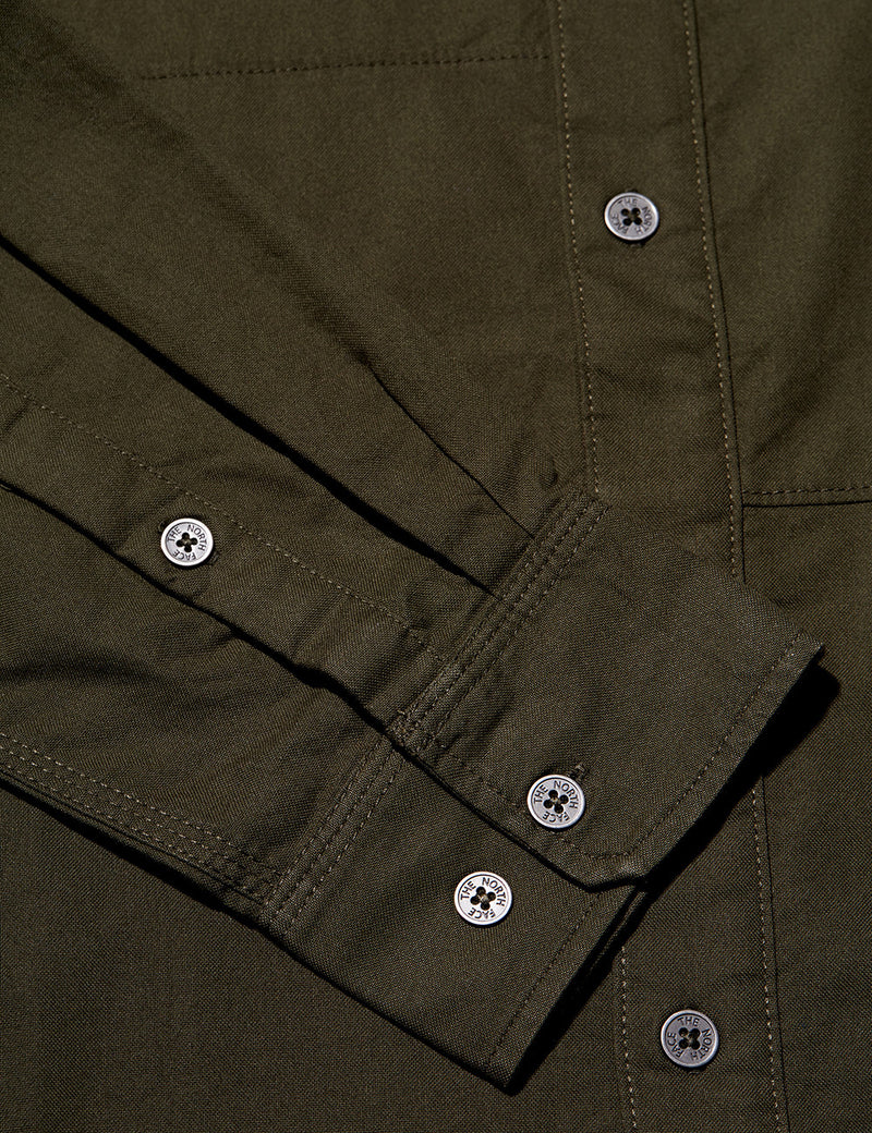 North Face Denali Long Sleeve Shirt - Rosin Green