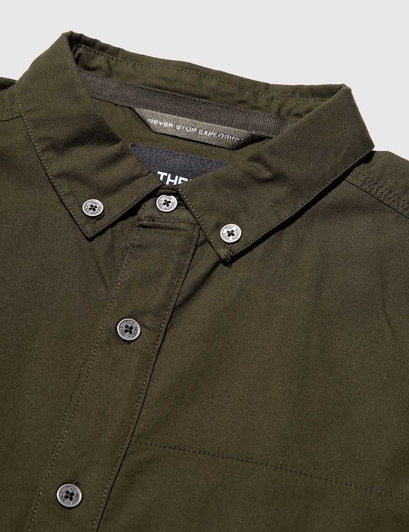 North Face Denali Long Sleeve Shirt - Rosin Green
