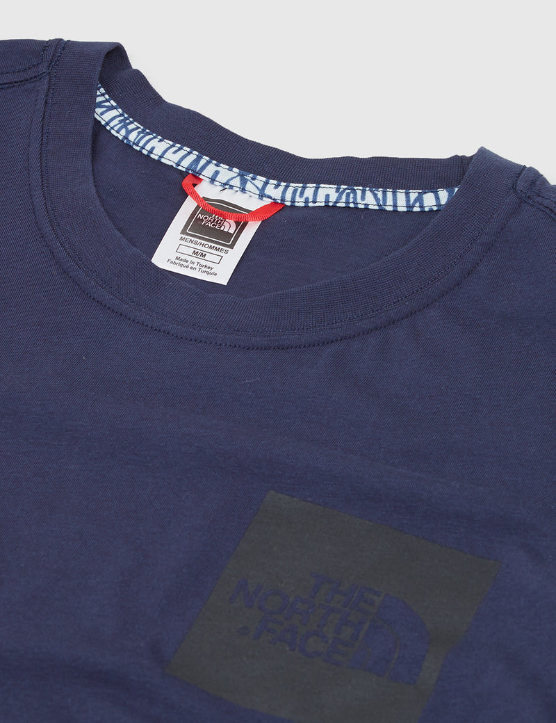North Face Fine Pocket T-Shirt - Urban Navy