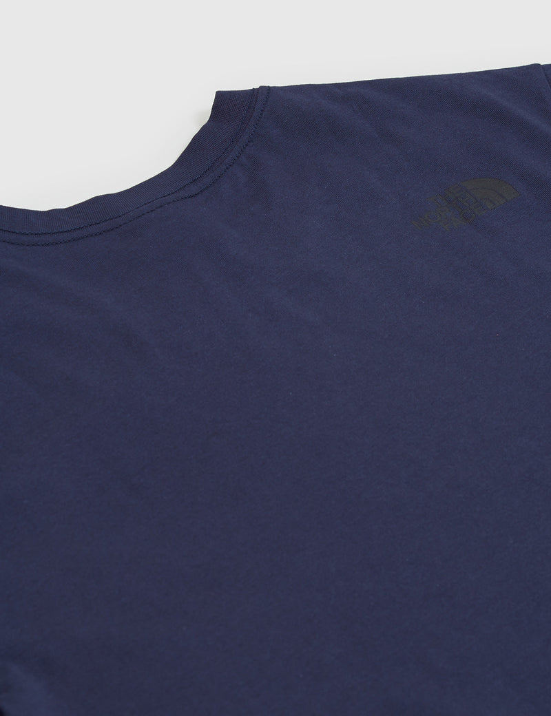 North Face Fine Pocket T-Shirt - Urban Navy