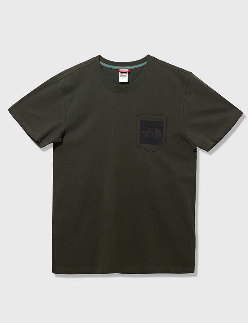 North Face Fine Pocket T-Shirt - Rosin Green