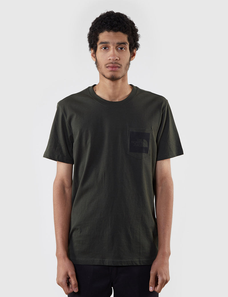 North Face Fine Pocket T-Shirt - Rosin Green
