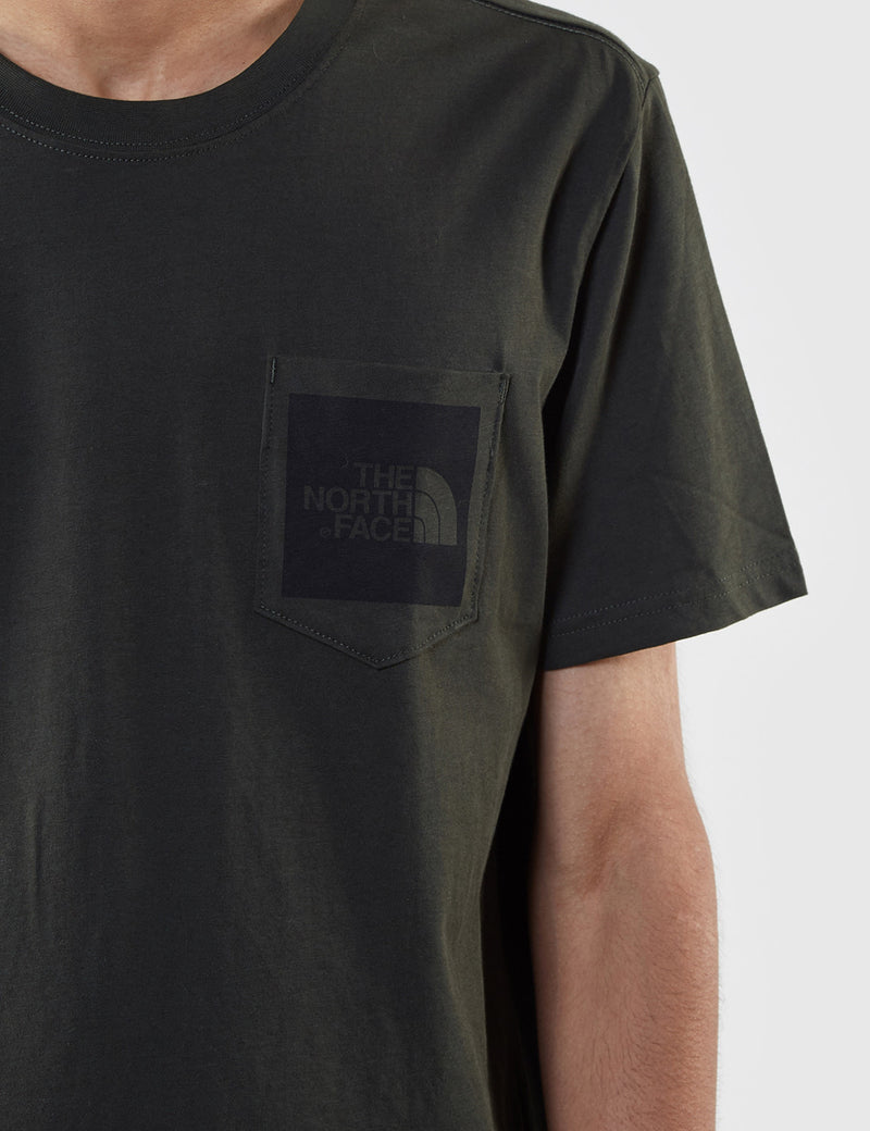 North Face Fine Pocket T-Shirt - Rosin Green