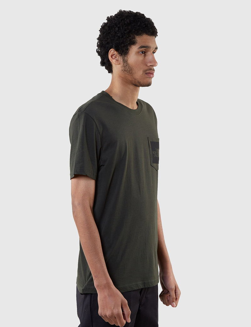 North Face Fine Pocket T-Shirt - Rosin Green