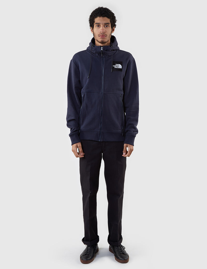 North Face Fine Zip Hoodie - Urban Navy