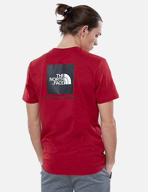 North Face 레드 박스 티셔츠-카디널 레드