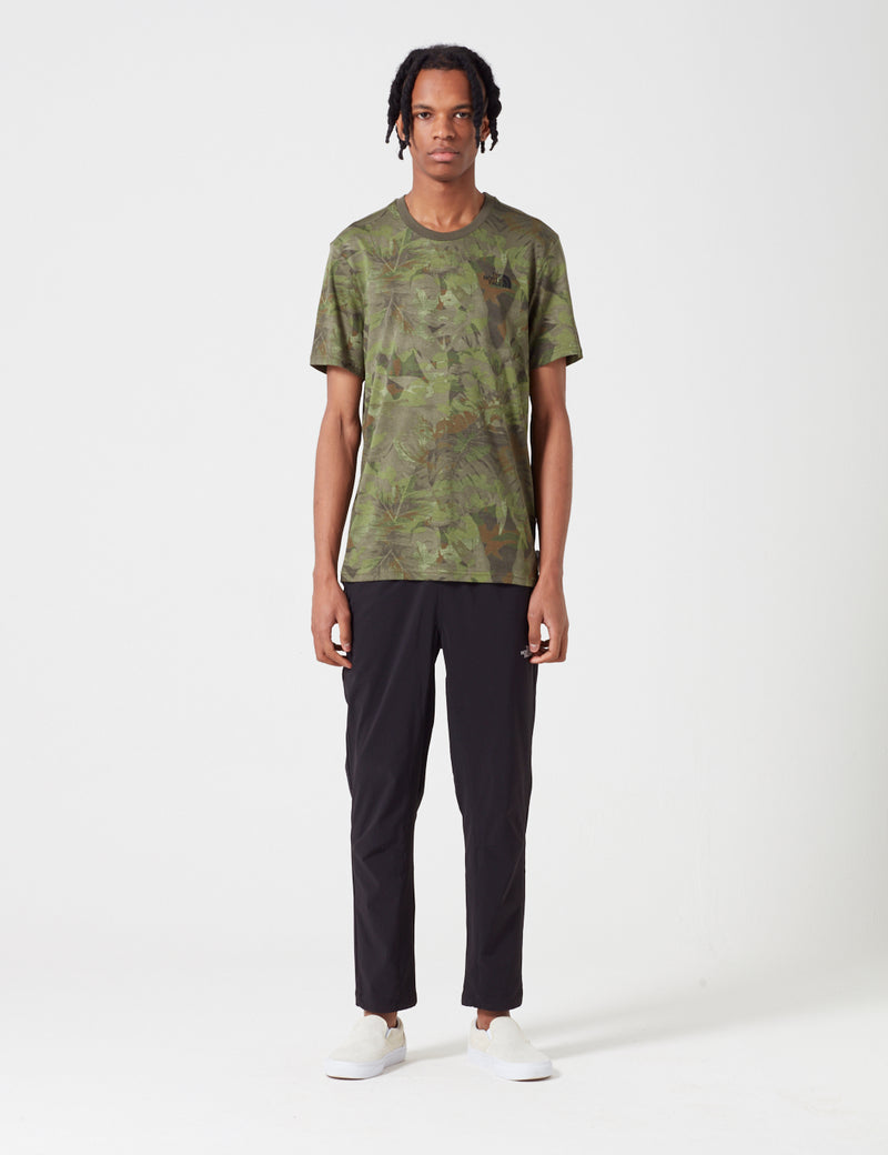 T-Shirt Simple Dome North Face - Camouflage Vert Anglais