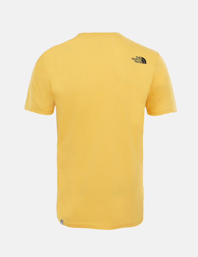 North Face 심플 돔 티셔츠-TNF 옐로우
