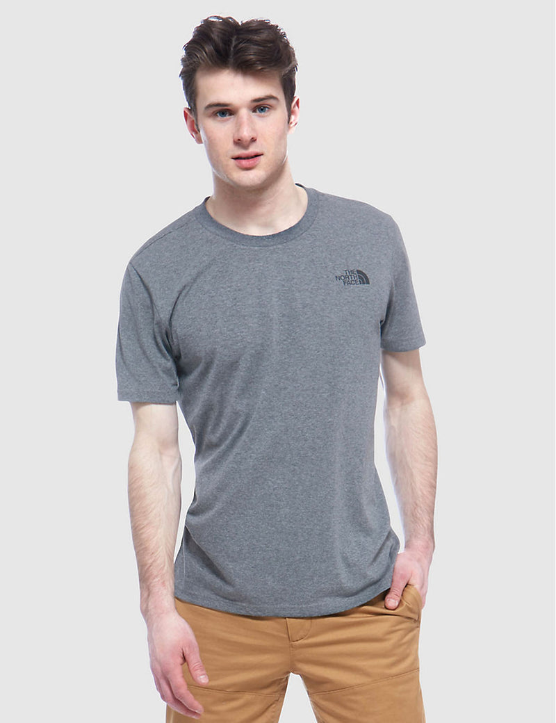 North Face Simple Dome T-Shirt - Grey Heather