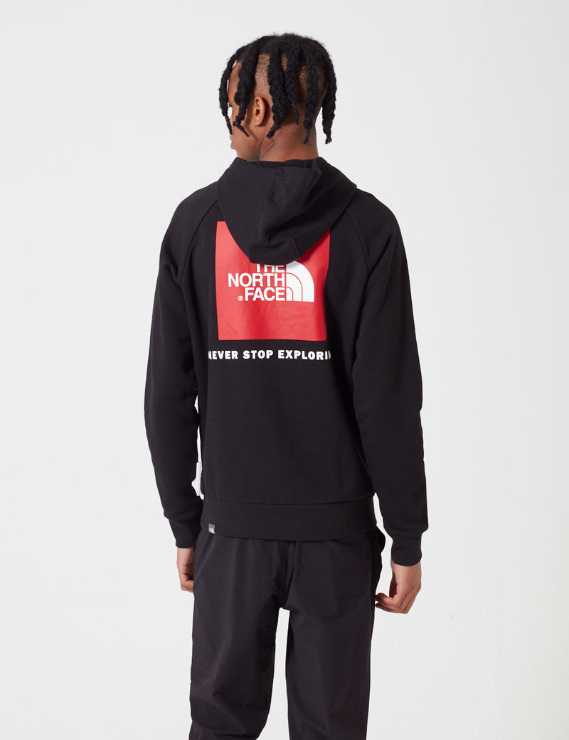 Sweat à Capuche North Face Raglan Red Box - Noir