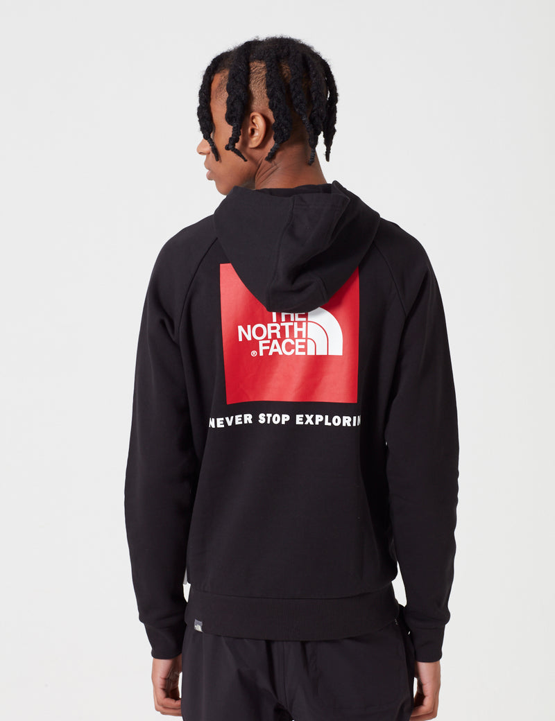 Sweat à Capuche North Face Raglan Red Box - Noir