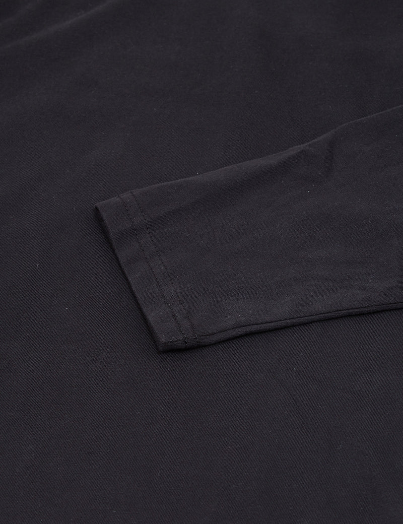 North Face Fine Long Sleeve Pocket T-Shirt - Black