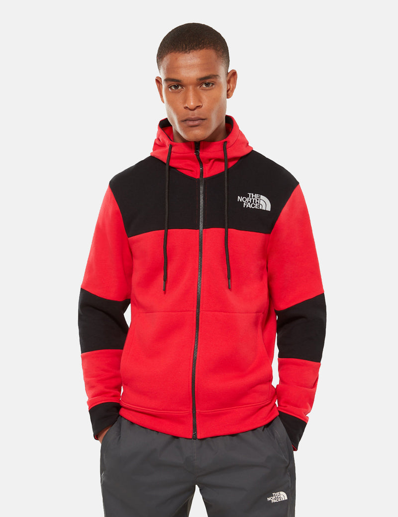 North Face Himalaya-Full Zip Sweater - Red