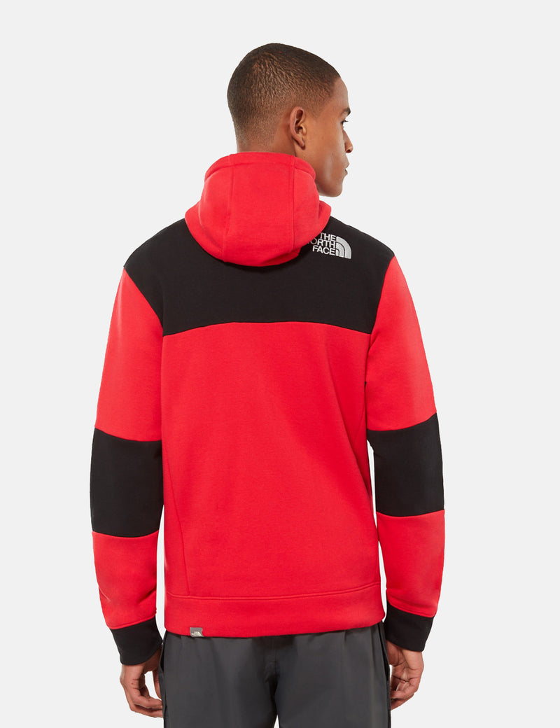 North Face Himalaya-Full Zip Sweater - Red