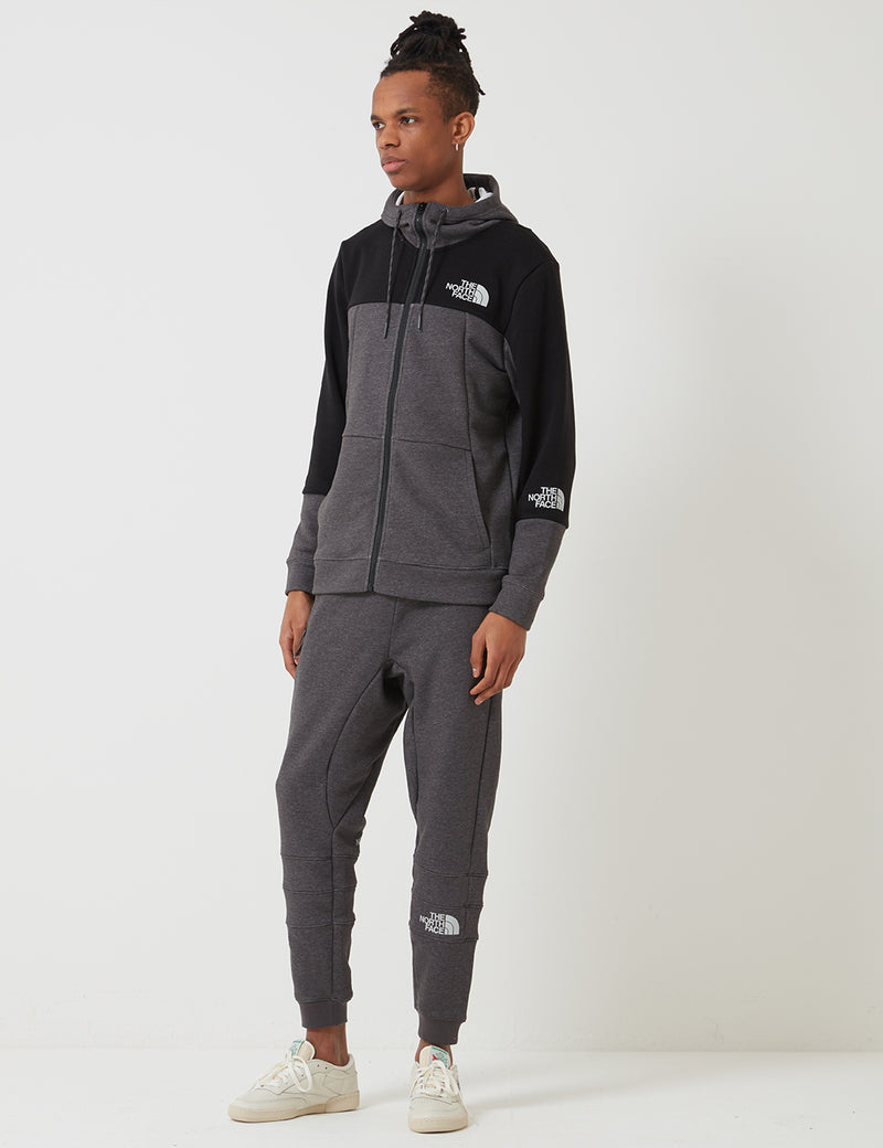 North Face Light Full Zip Hooded Sweatshirt  - TNF Medium Grey