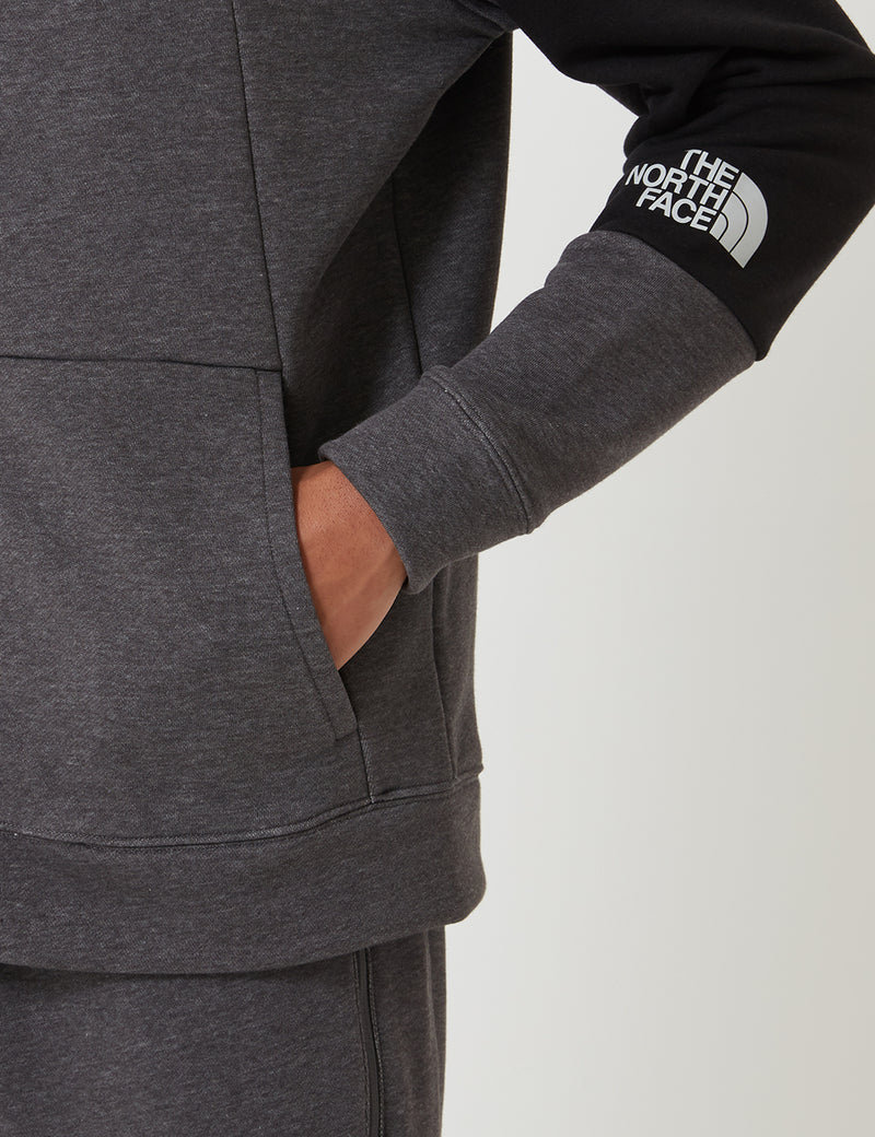 North Face Light Full Zip Hooded Sweatshirt  - TNF Medium Grey