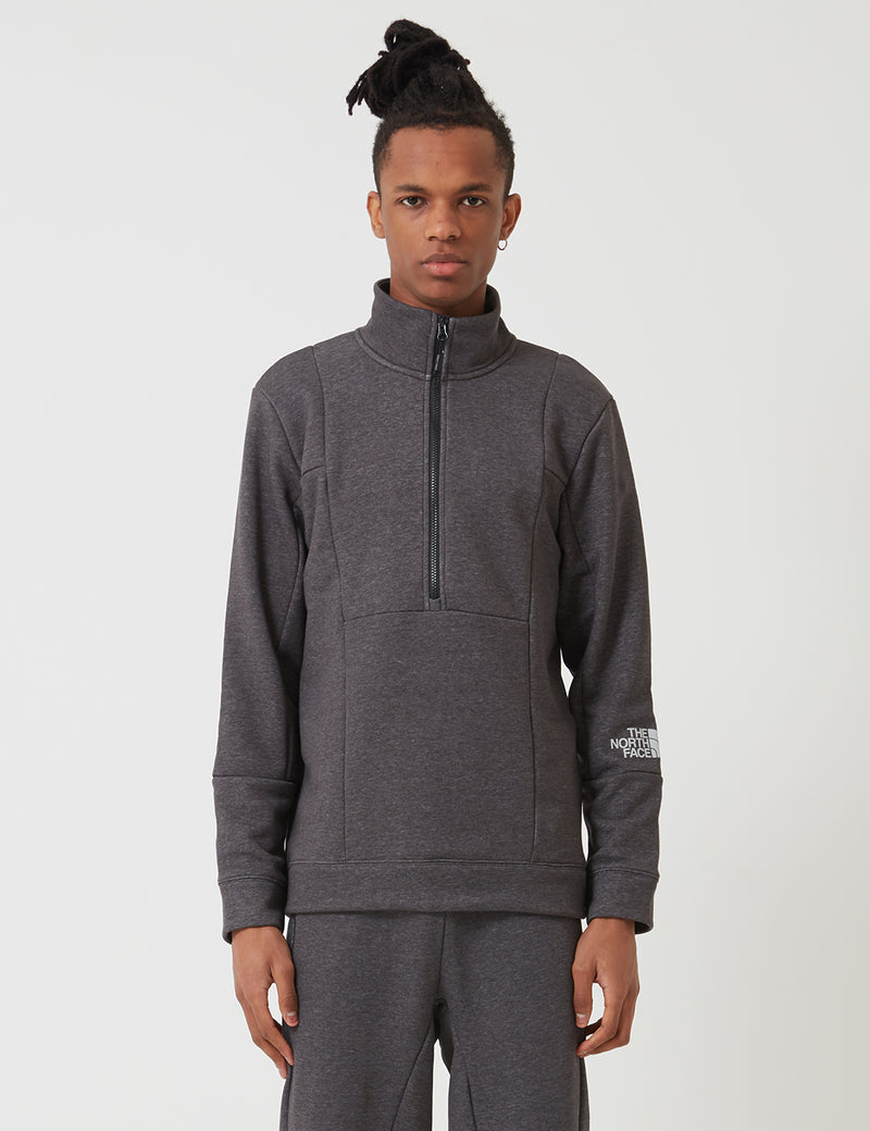 North Face Quarter Zip Sweatshirt - TNF Medium Grey