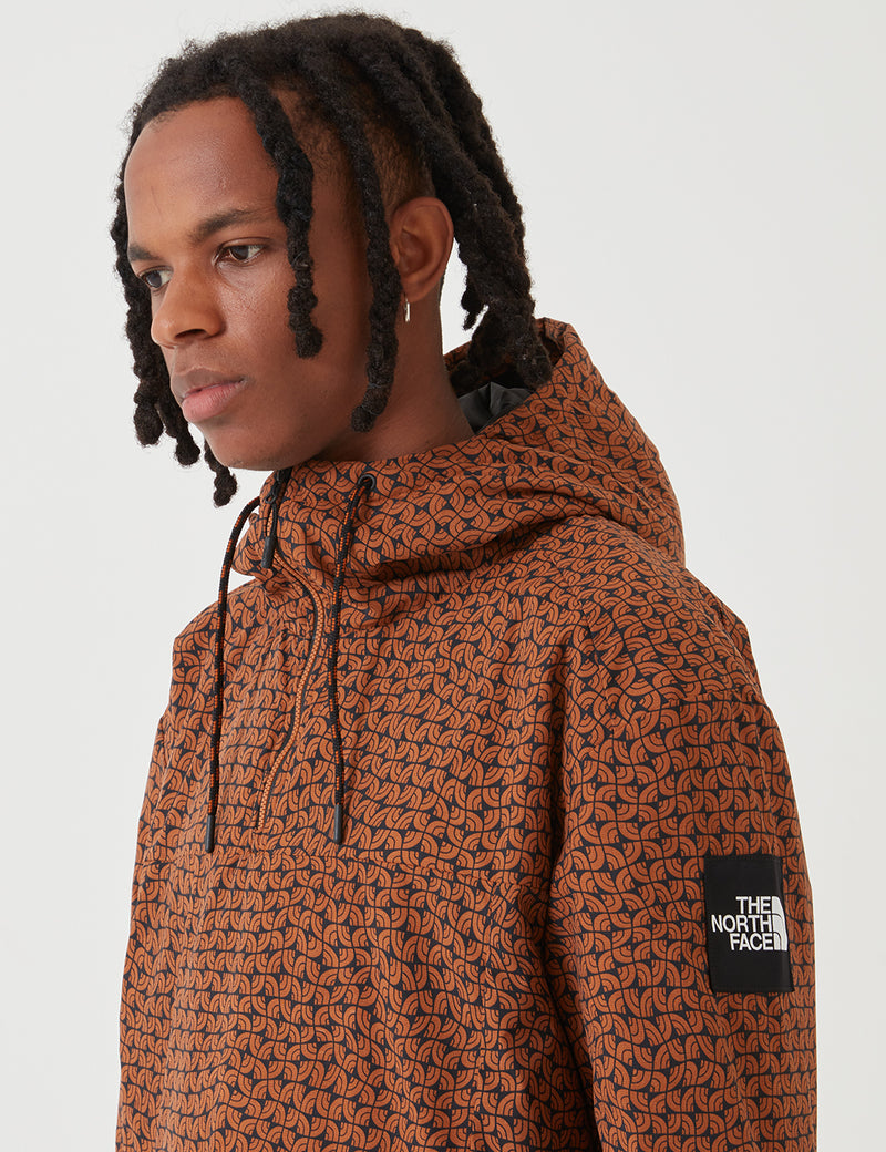 North Face Windwall Insulated Anorak Jacket - Caramel Cafe