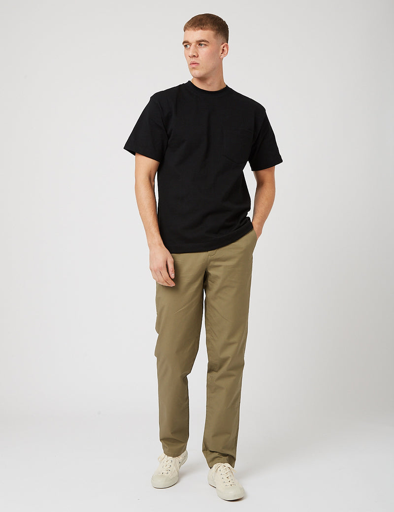 Pantalon En Sergé Classique Fred Perry - Vert Sauge