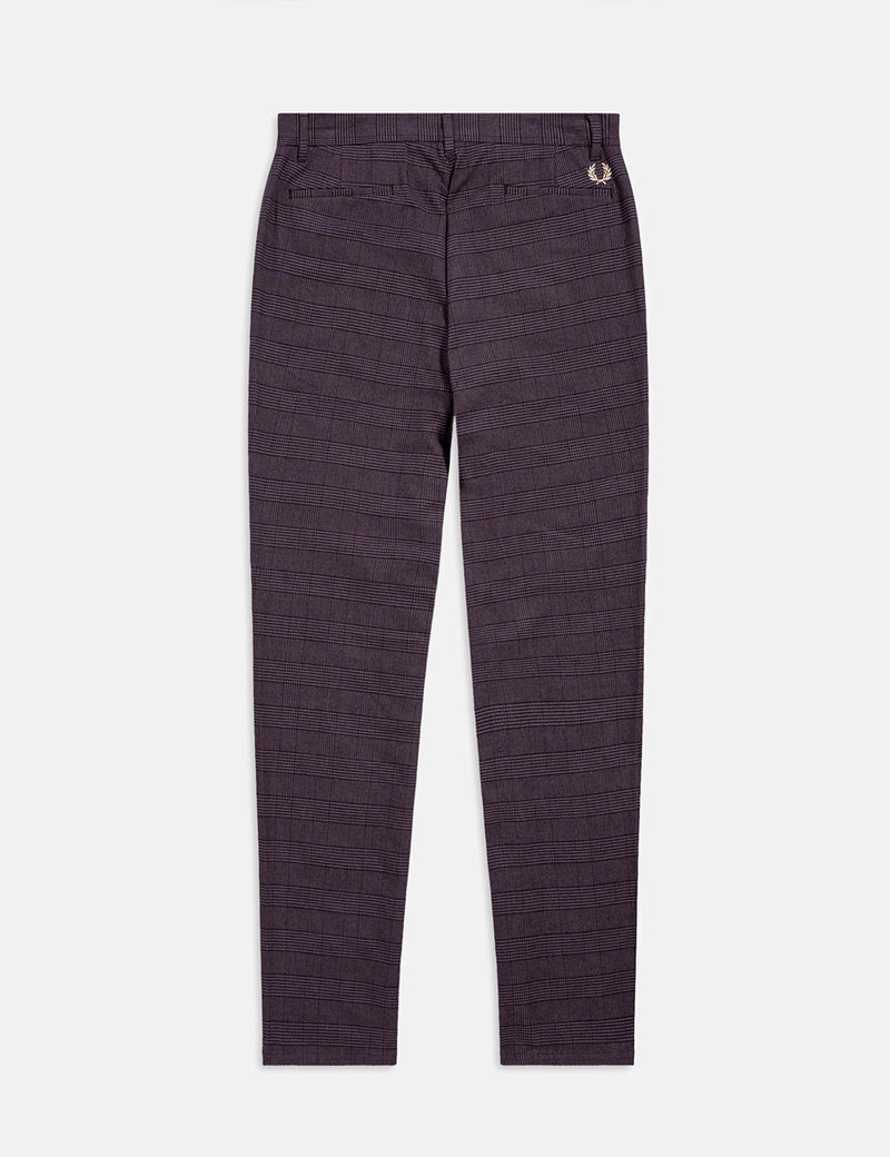 Fred Perry Check Trouser - Black