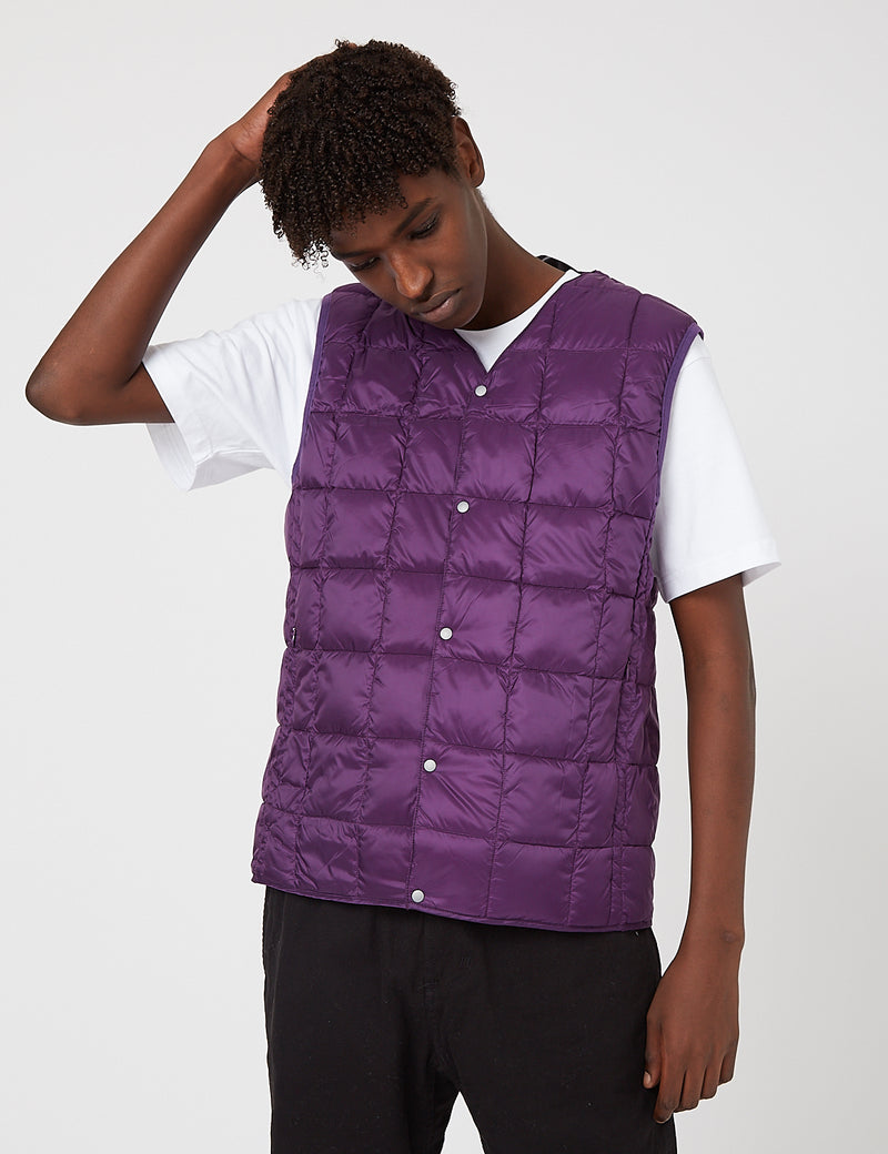Purple down vest sales