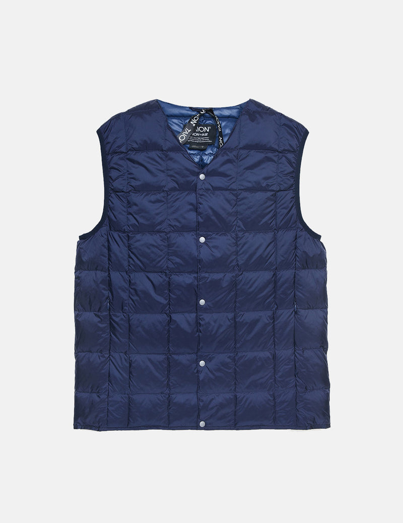 Gilet en duvet à col en V Taion - Bleu marine