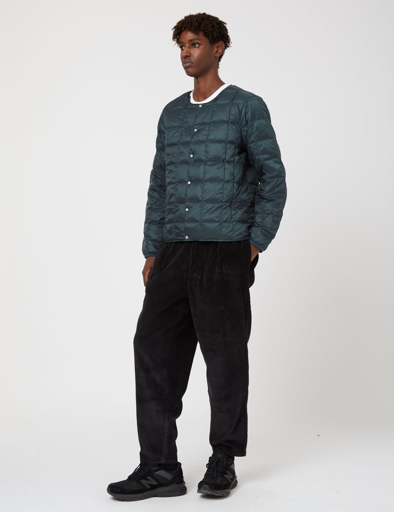 Taion Crew Neck Down Jacket - Forest Green