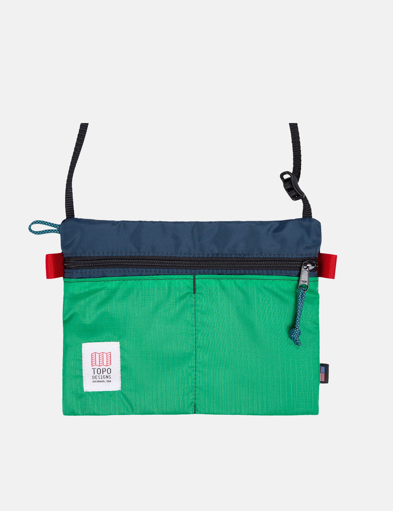 Topo Designs Accessory Shoulder Bag - Navy/Kelly Green