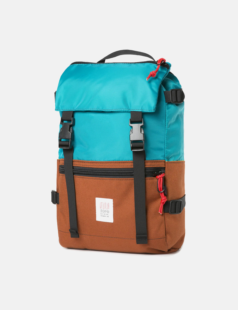 Topo Designs Rover Pack - Turquoise Blue/Clay